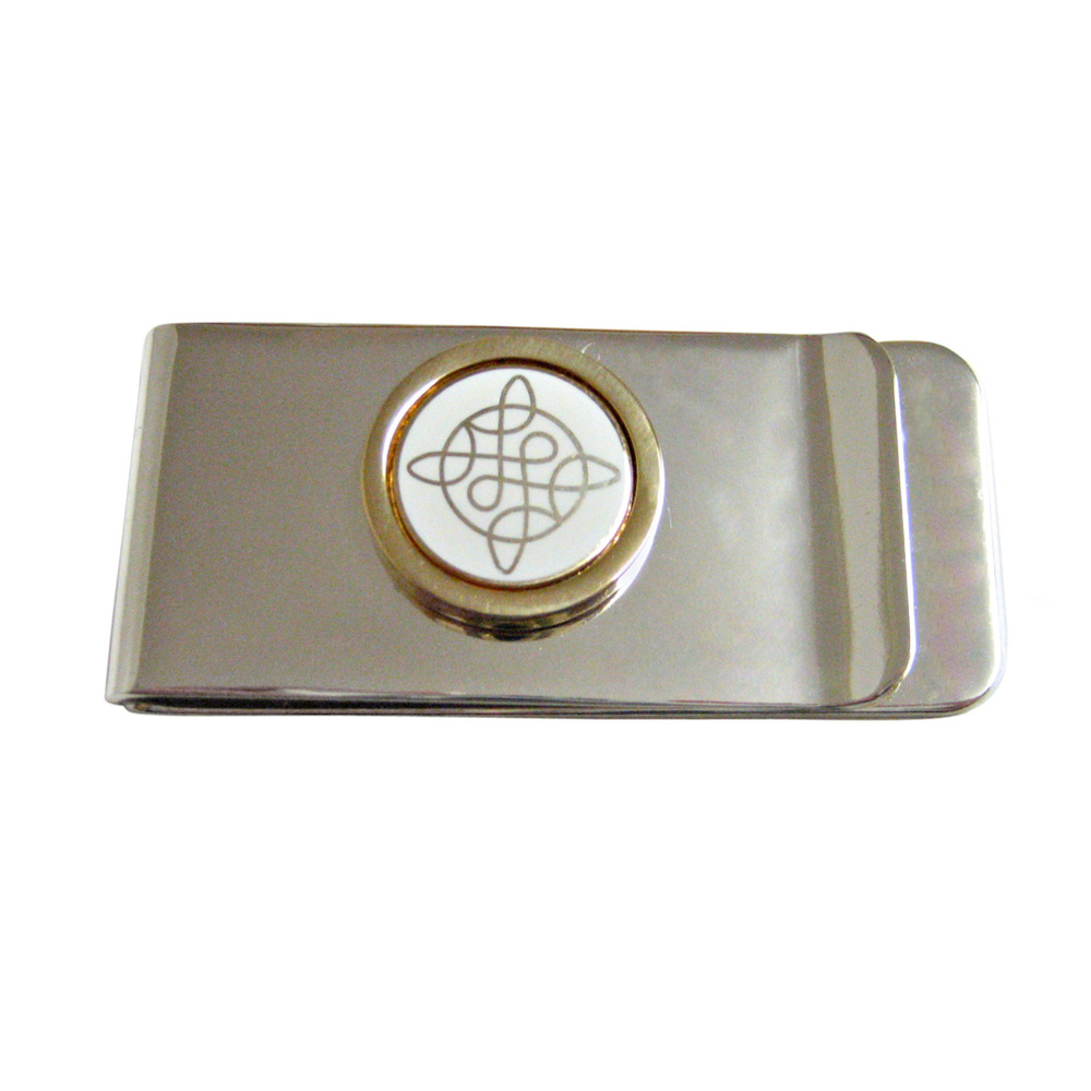 Gold Toned Celtic Design Money Clip